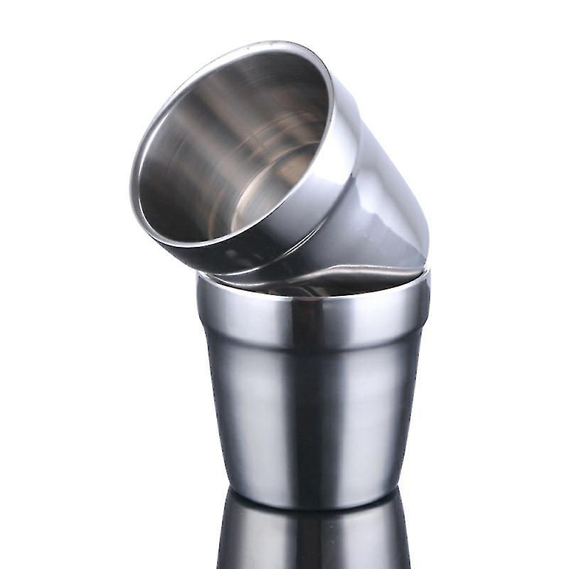 7.2X5.2x5.2cm Assorted Color Tumblers 4 Pcs Adiabatic Drinking Tea Cups Stainless Steel Cup For Chil