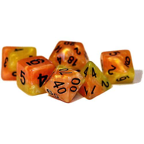 PHOENIX DICE Gate Keeper Games High Quality Halfsies Polyhedral Dice Set of 7