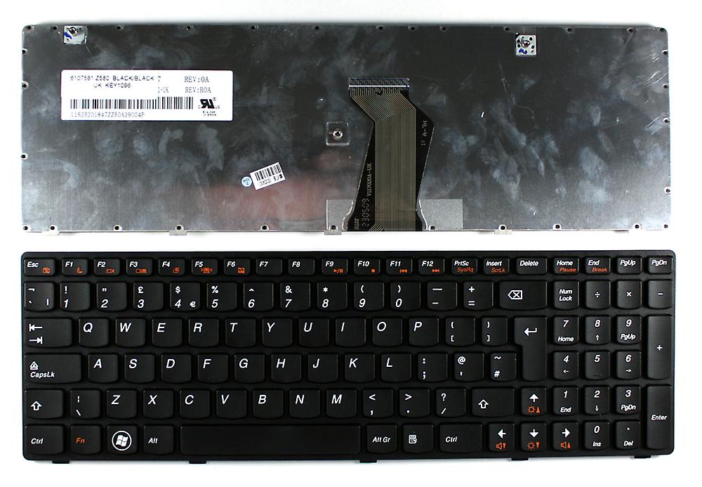Lenovo IdeaPad Z580 שחור מסגרת שחור בבריטניה פריסה החלפת מחשב נייד מקלדת