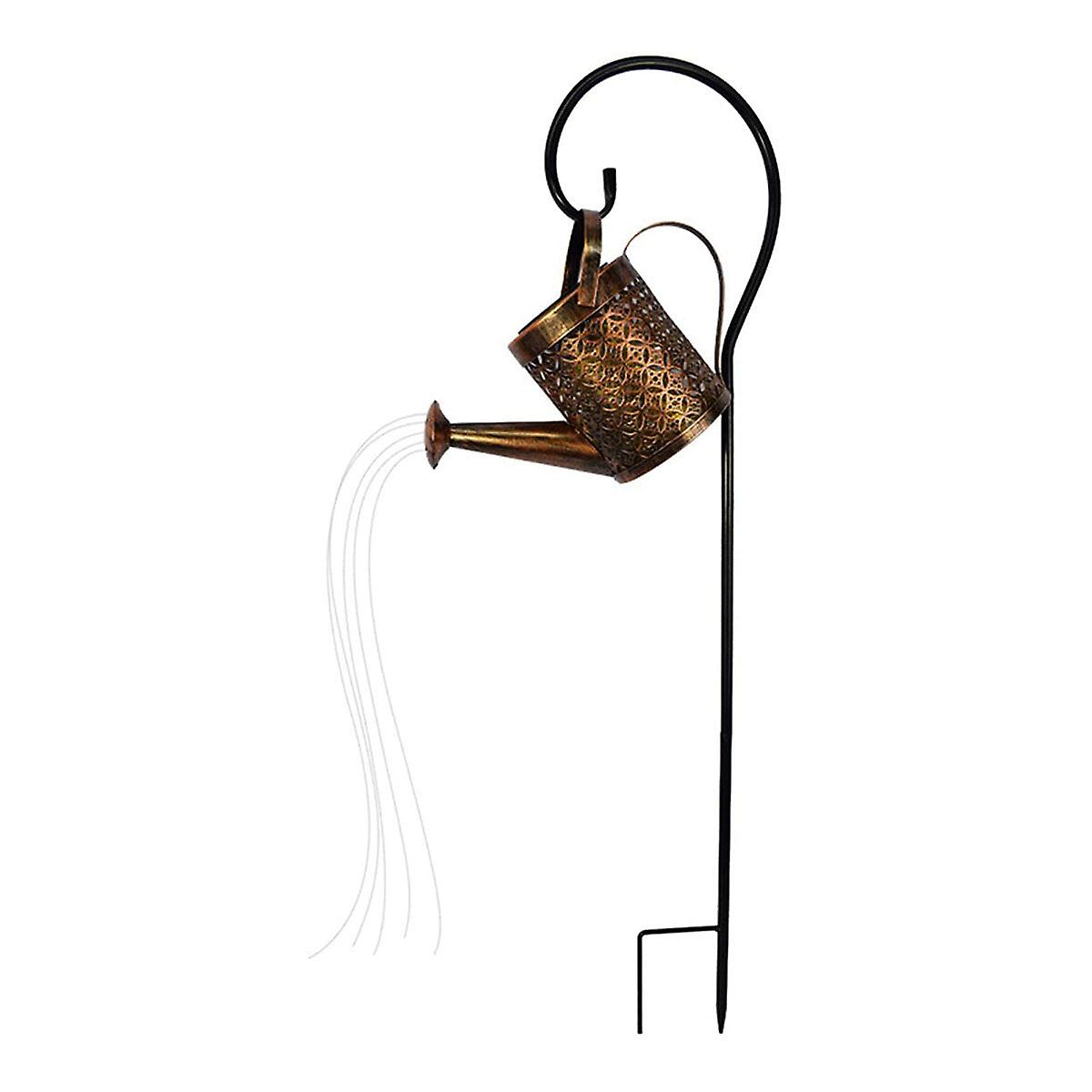 Solar Light Art Lamp: Led Fairy Copper Wire, Waterproof String Lights, Watering Can For Outdoor Garden Decoration