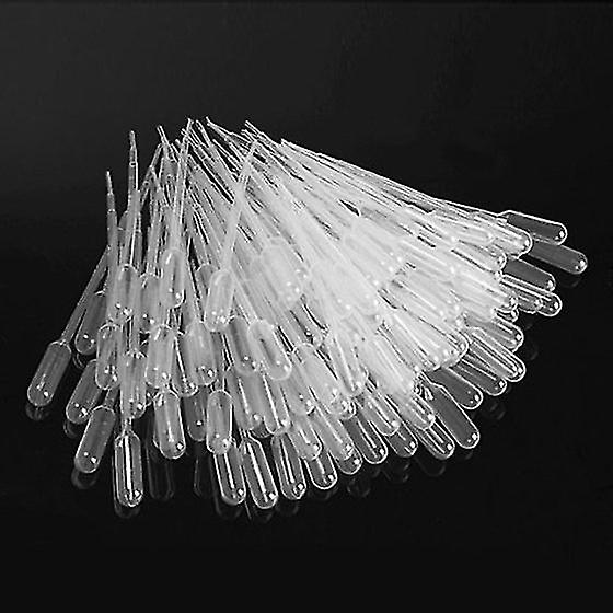 100 pipettes graduées compte-gouttes en polyéthylène (1 ml)