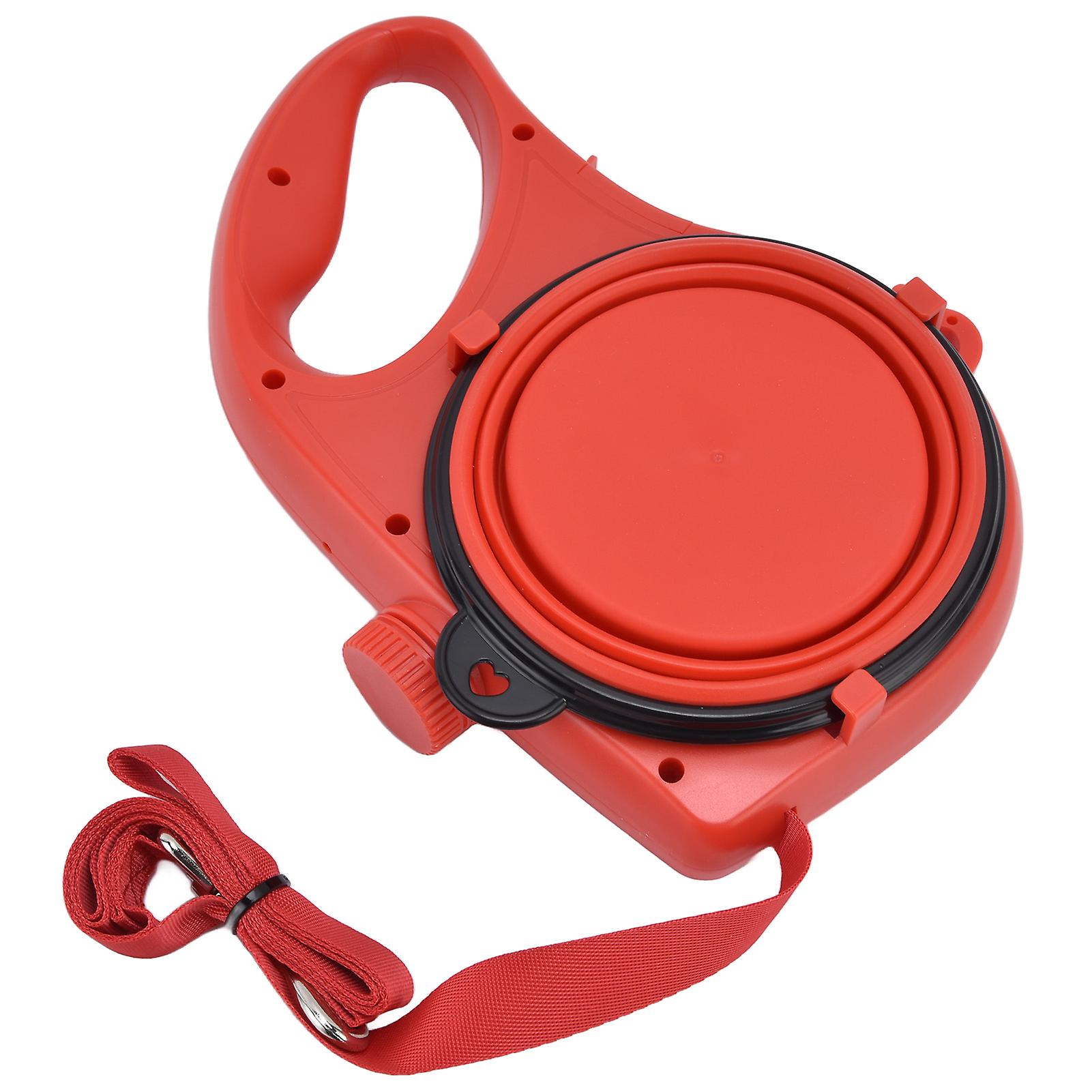 Pet Leash Multifunction Hollow Inside Multicolor Optional Lightweight Portable Small Dog LeashRed 