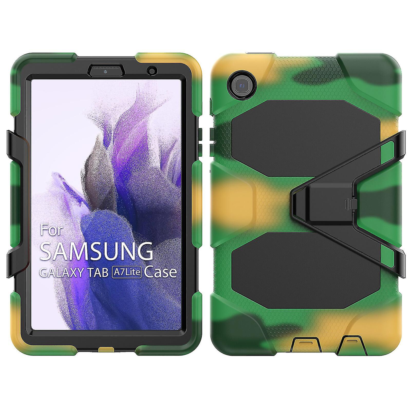 Cat Design Case For Samsung Tab A7 Lite 8.7 Inch 2021 T220 With Hand Strap, Adjustable Stand, Two Handles, Fall Protection, Durable