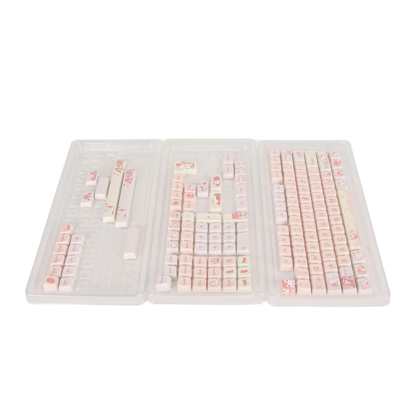 PBT Keyboard Keycaps 148 Keys Dye Sublimation Ergonomic Rich Colors Mechanical Keyboard Keycaps for PC Gaming DIY
