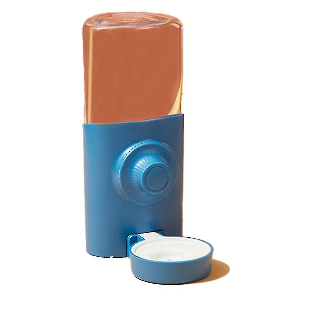 Rabbit Water Dispenser Automatic -capacity Siphon Feeding Pet For Guinea Pig (blue)