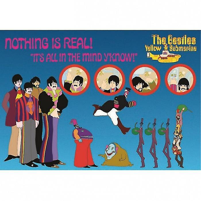 The Beatles Yellow Submarine Nothing Is Real Standard Postcard