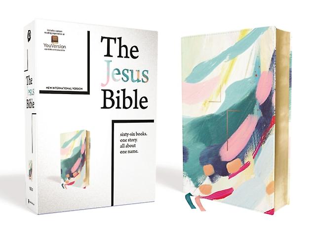 The Jesus Bible Artist Edition Niv Leathersoft Multicolorteal Comfort Print by General editor Passion & Introduction by Louie Giglio Paperback Book