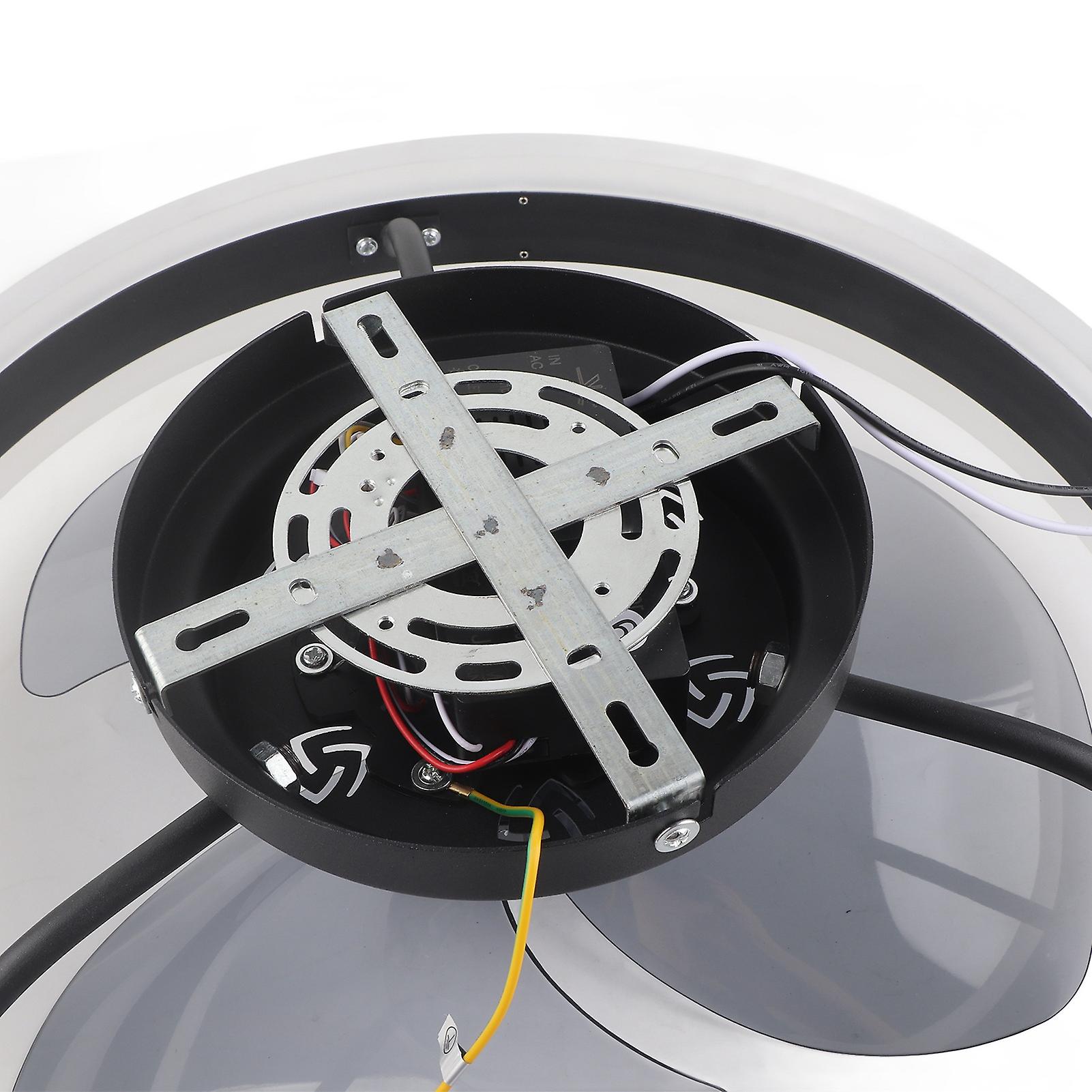 Ceiling Fan Light 6 Speed Remote Control 3 Color LED Ceiling Fan Lamp for Living Room 110V