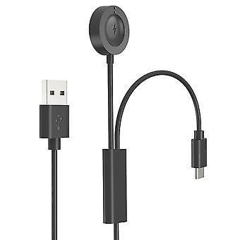 120 cm voor Fossil Gen 6/5/4 oplaadkabel 1 naar 2 Smart Watch-opladeradapterkabel