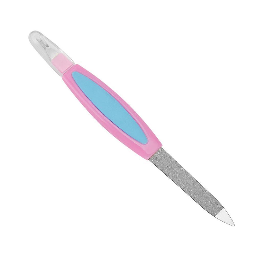 Dual Head Nail Buffer Cuticle pusher For Smooth Nails Professional Manicure