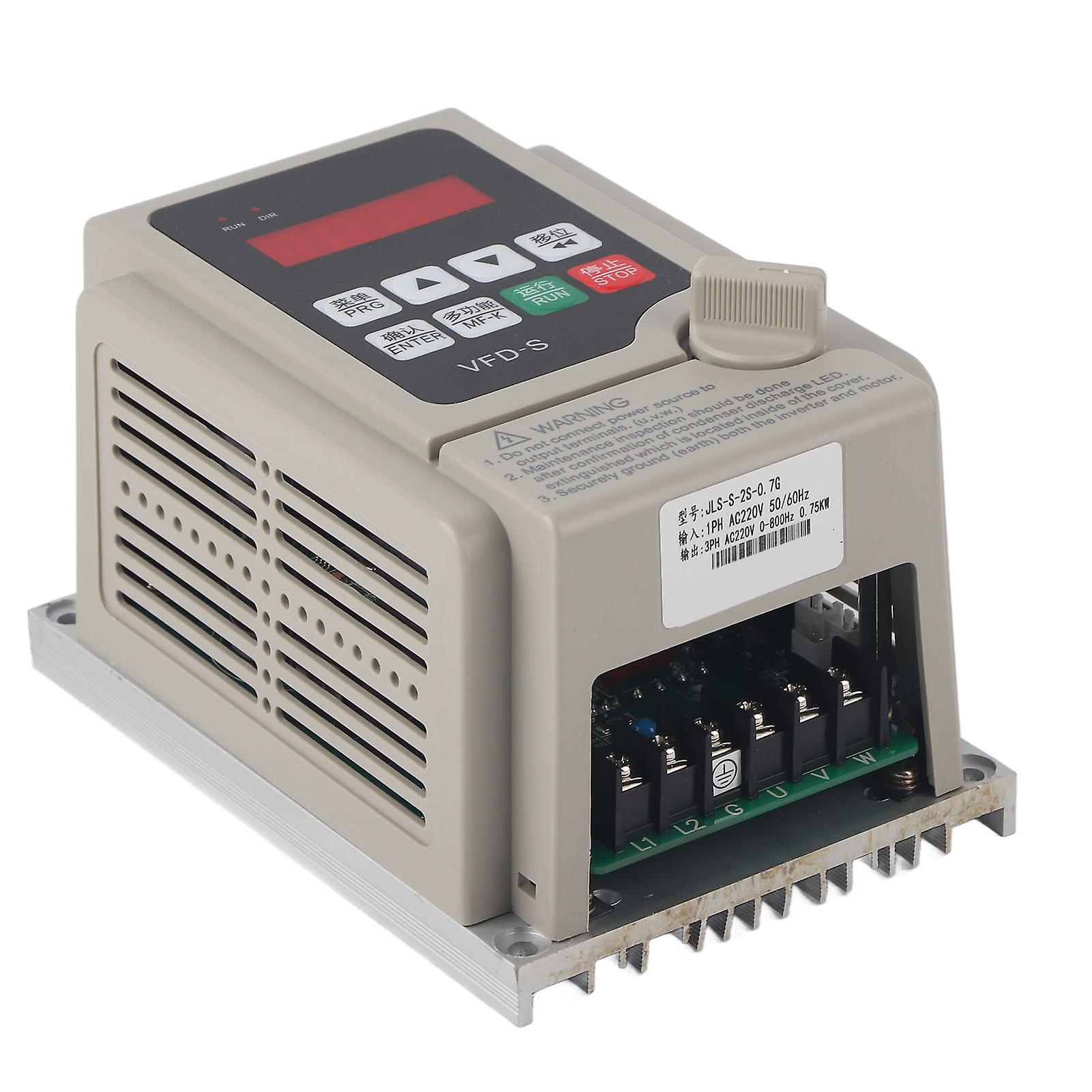 VFD Frequency Inverter Single Phase Input 3 Phase Output Frequency Converter(0.75KW )