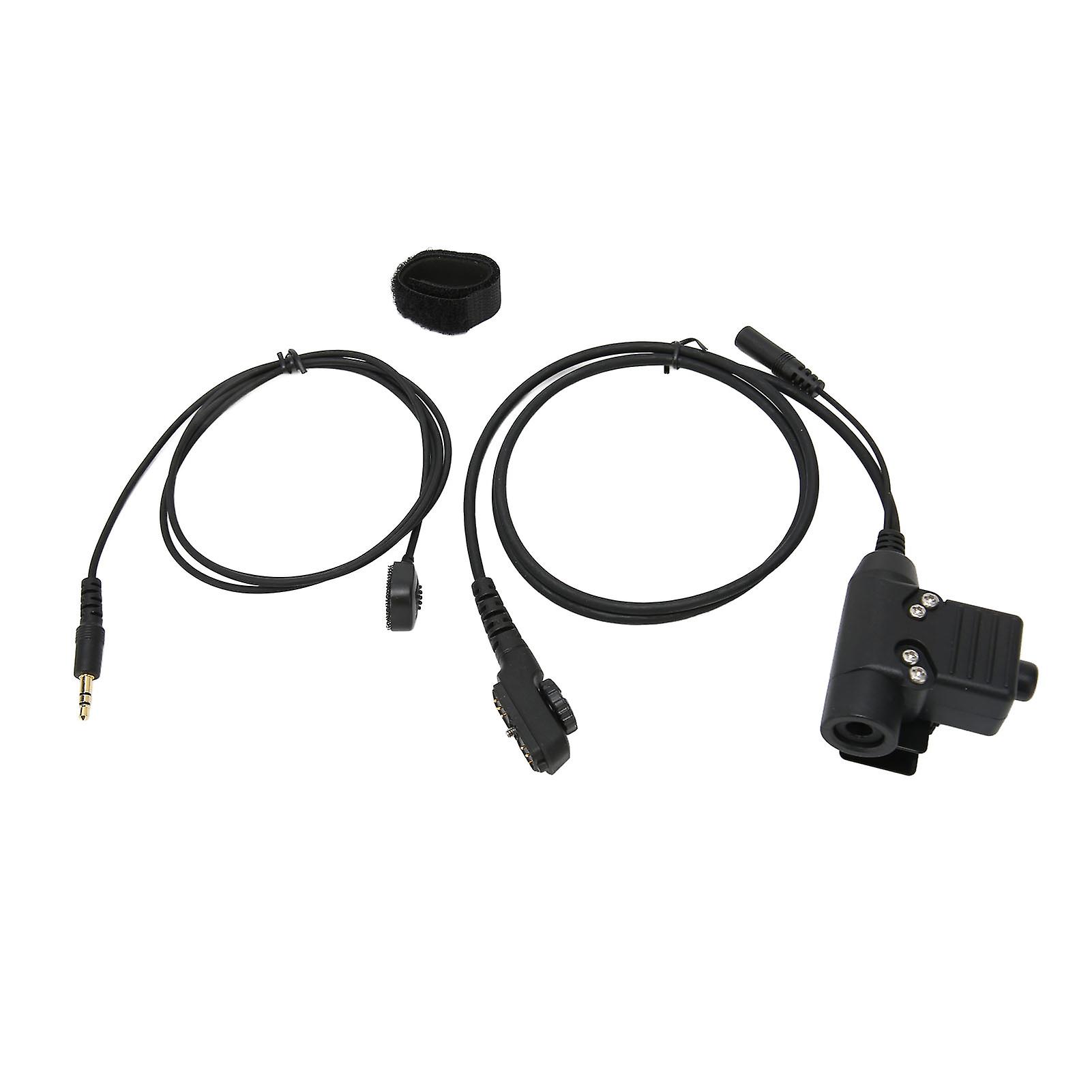 Walkie Talkie Push to Talk Connector 2 Way Radio Handheld Microphone U94 PTT Earpiece Adapter for Hytera PD780 
