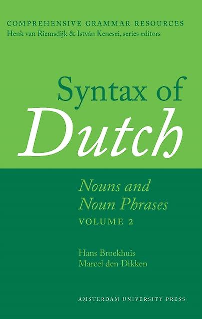 Syntax Of Dutch Nouns And Noun Phrases Volume 2 by Marcel den Dikken Paperback
