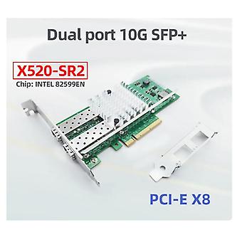 10 Gigabit Ethernet Network Card Pci Express X8 X520-sr2 Single/dual Sfp+ Port Network Adapter E10g41btda