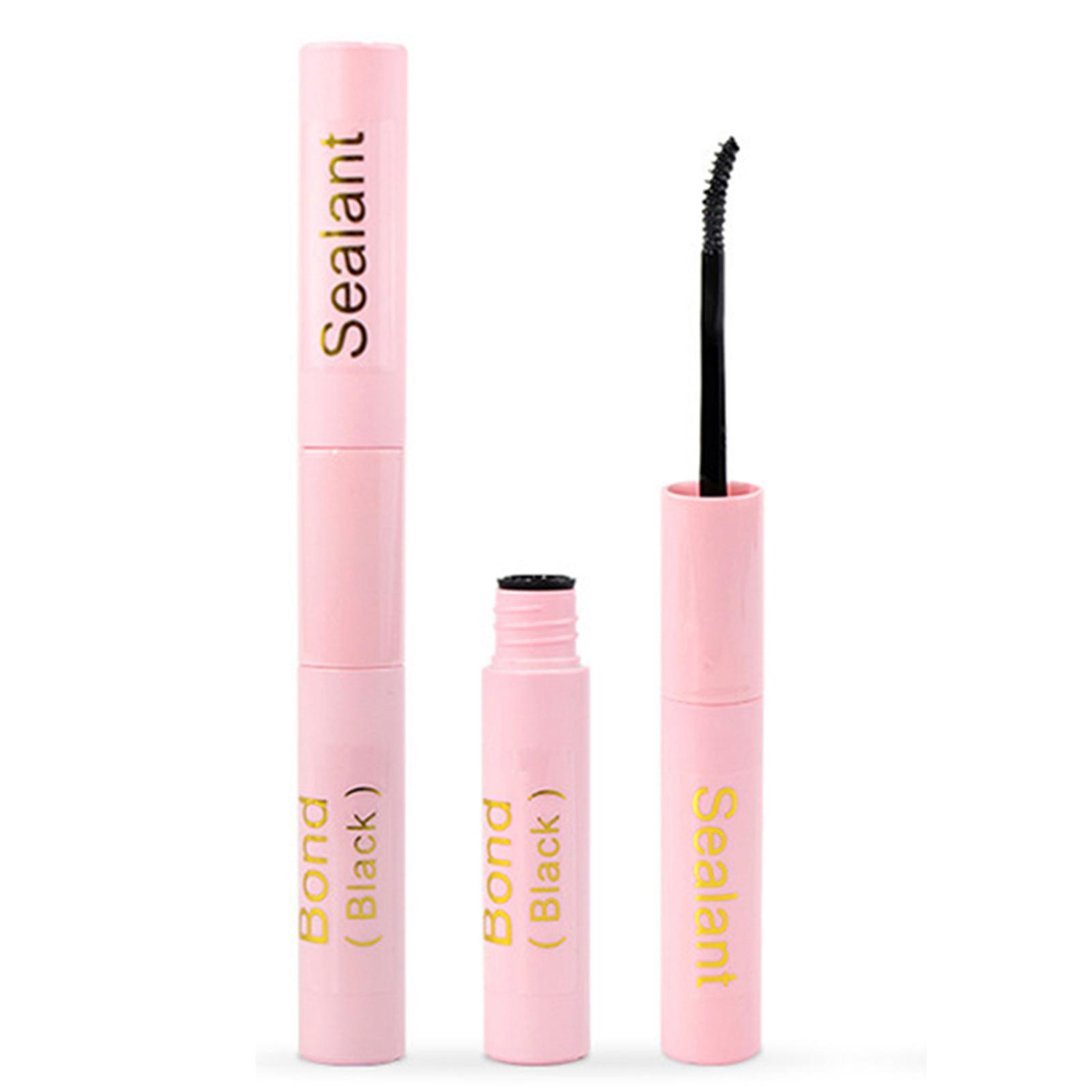 2-in-1 Lash Extensions Bond Sealant Glue Portables Long Lasting Fake Eyelash Gel Eyes Makeup Tool
