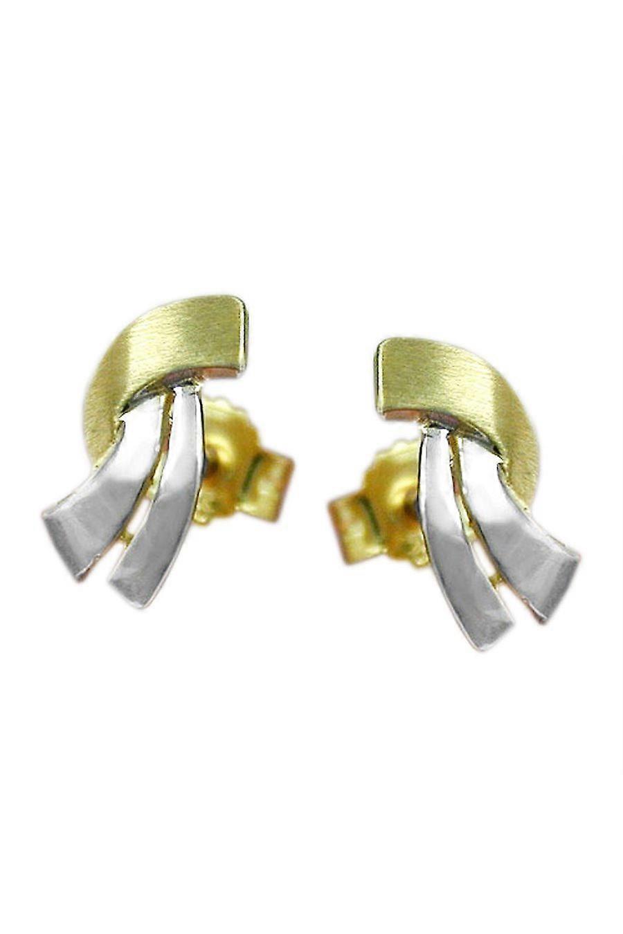Earrings Two Tone 9k Gold - Gl430902