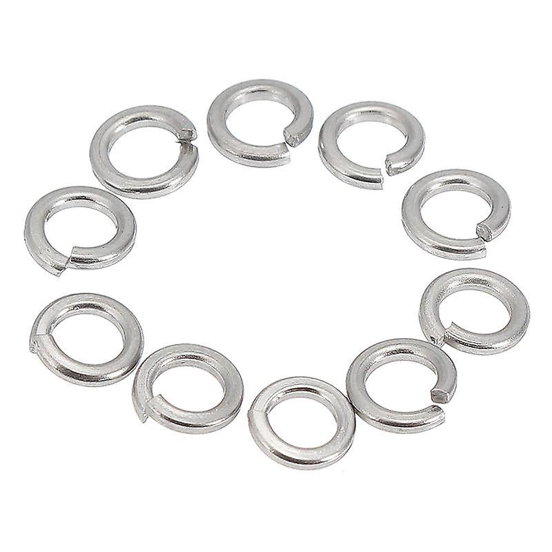 100Pcs M3 304 Stainless Steel Split Lock Washers Spring Washers