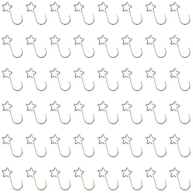 40 Pcs Christmas Stocking Hook Alloy Xmas Tree Hanging Hooks Practical Bag Hooks