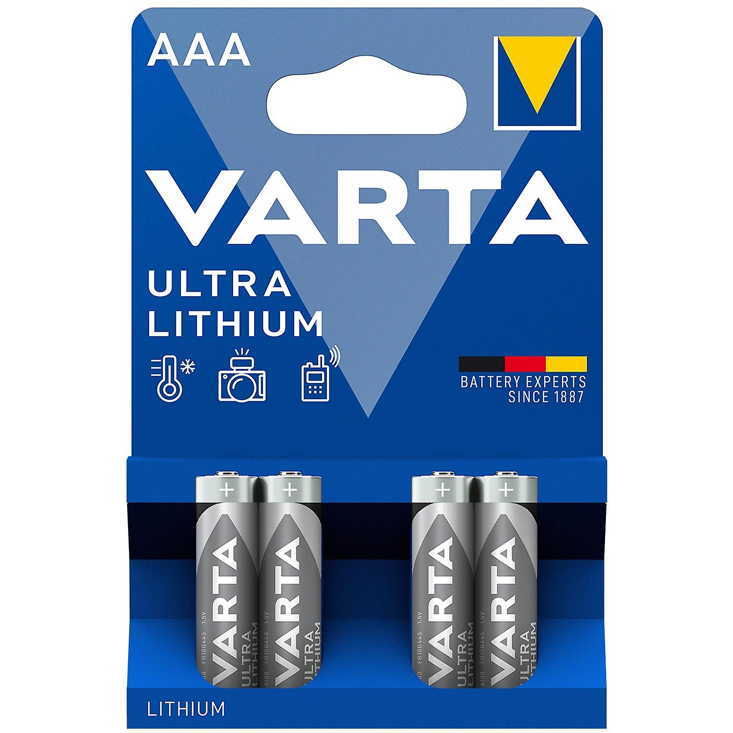 Ultra Lithium AAA/LR03 Battery 4-pack