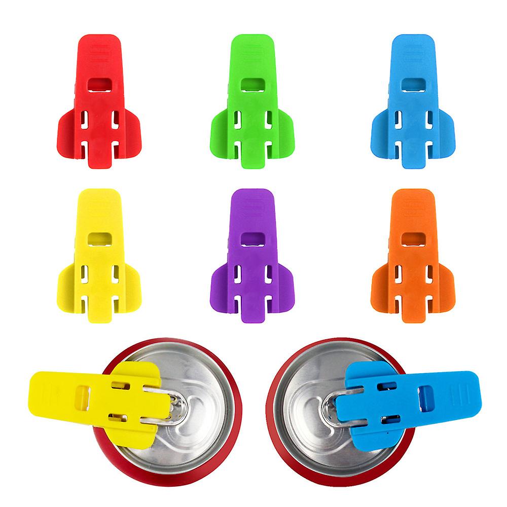 Manual Easy Can Opener [6 Pack], Colored Soda Beer Can Opener Beverage Can Cover Protector, Can Top