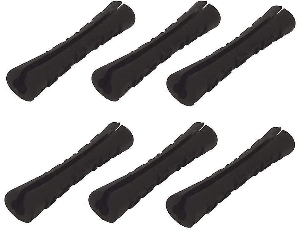 Rubber Line Tube Protective Sleeves Guides Shift Brake For Pipe Line Brake Shift (6pcs, Black)