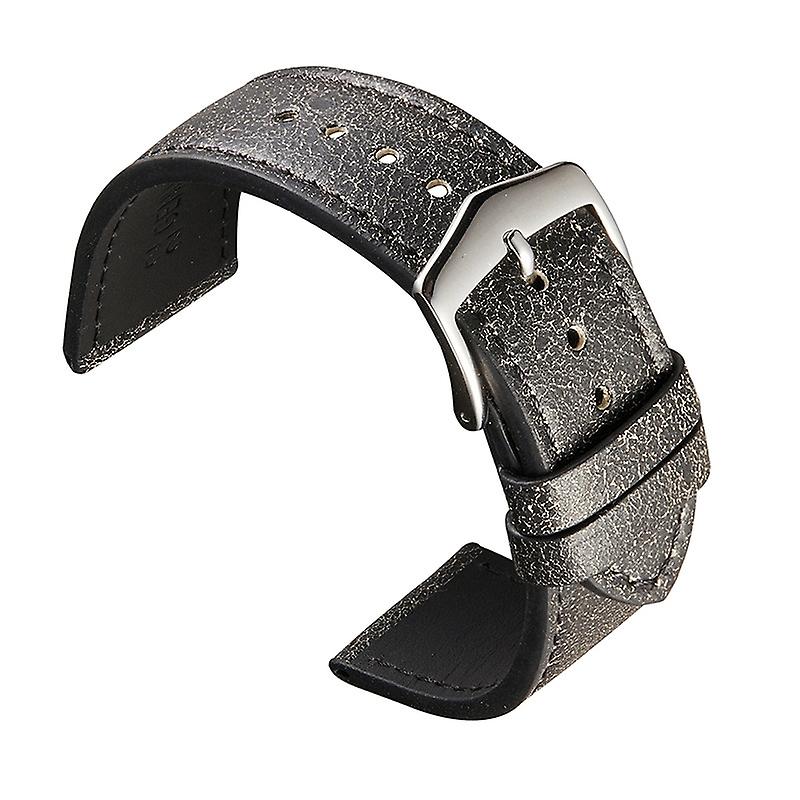 Small Broken Texture Cowhide Strap 22mm