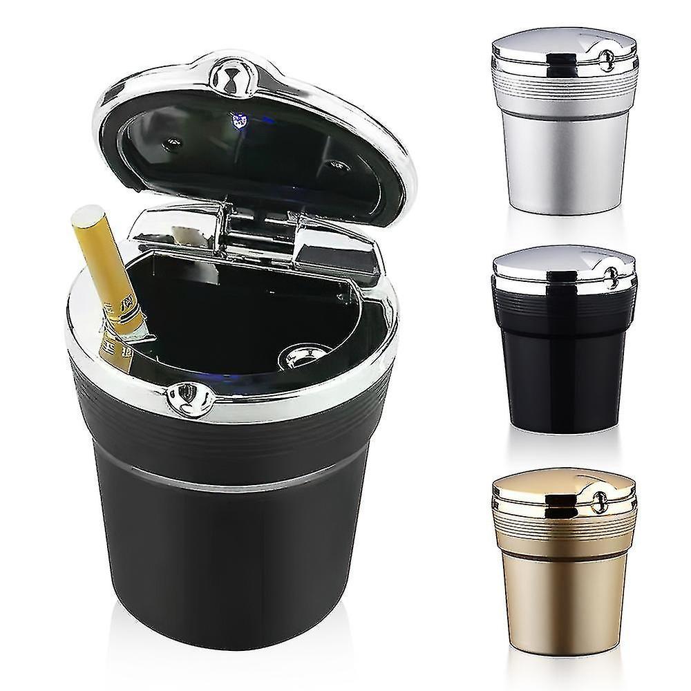 Ashtray, A Good Helper For Smokers, General Motors Ashtray With Led Light With Cover, Creative Perso