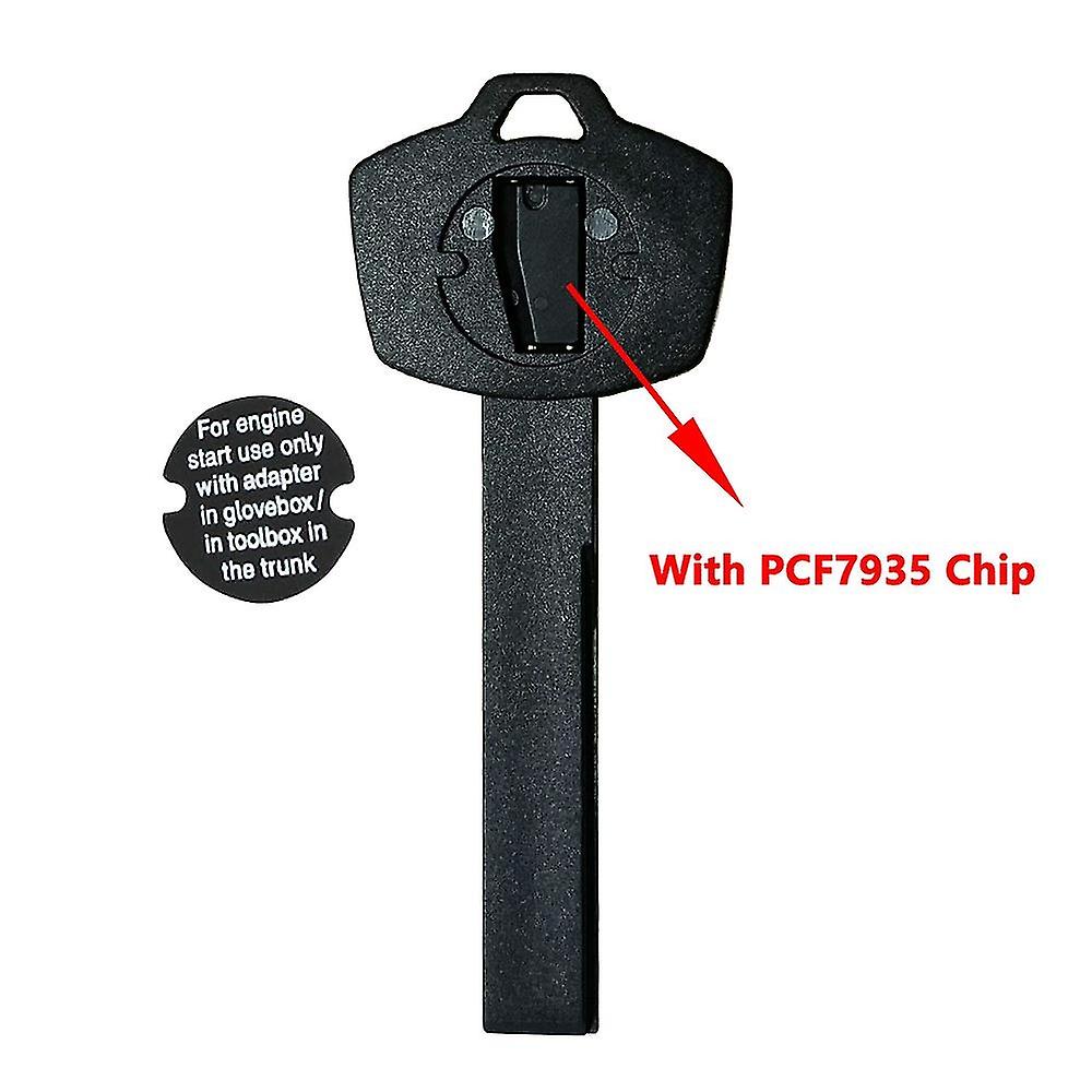 Replacement Smart Emergency Plastic Key Blade For Bmw X5 X6 E93 E92 E60 With Id44/pcf7935 Chip Or Wi