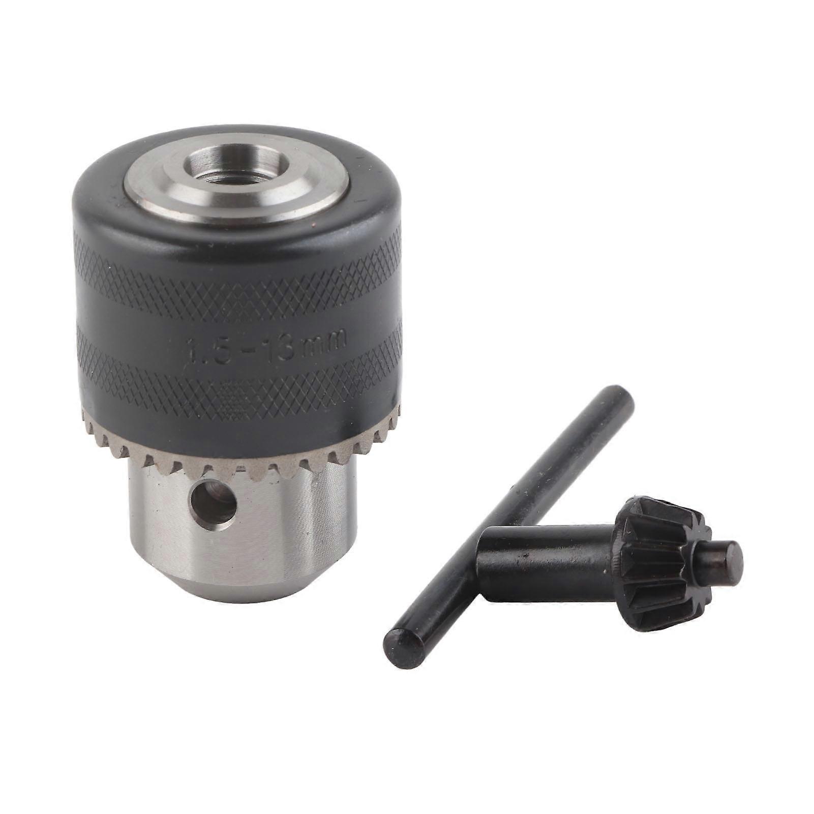 1.5?13mm Capacity Drill Chuck Mount 1/2?20UNF Impact Driver Bit Converter Quick Connect Adapter Conversion with Key