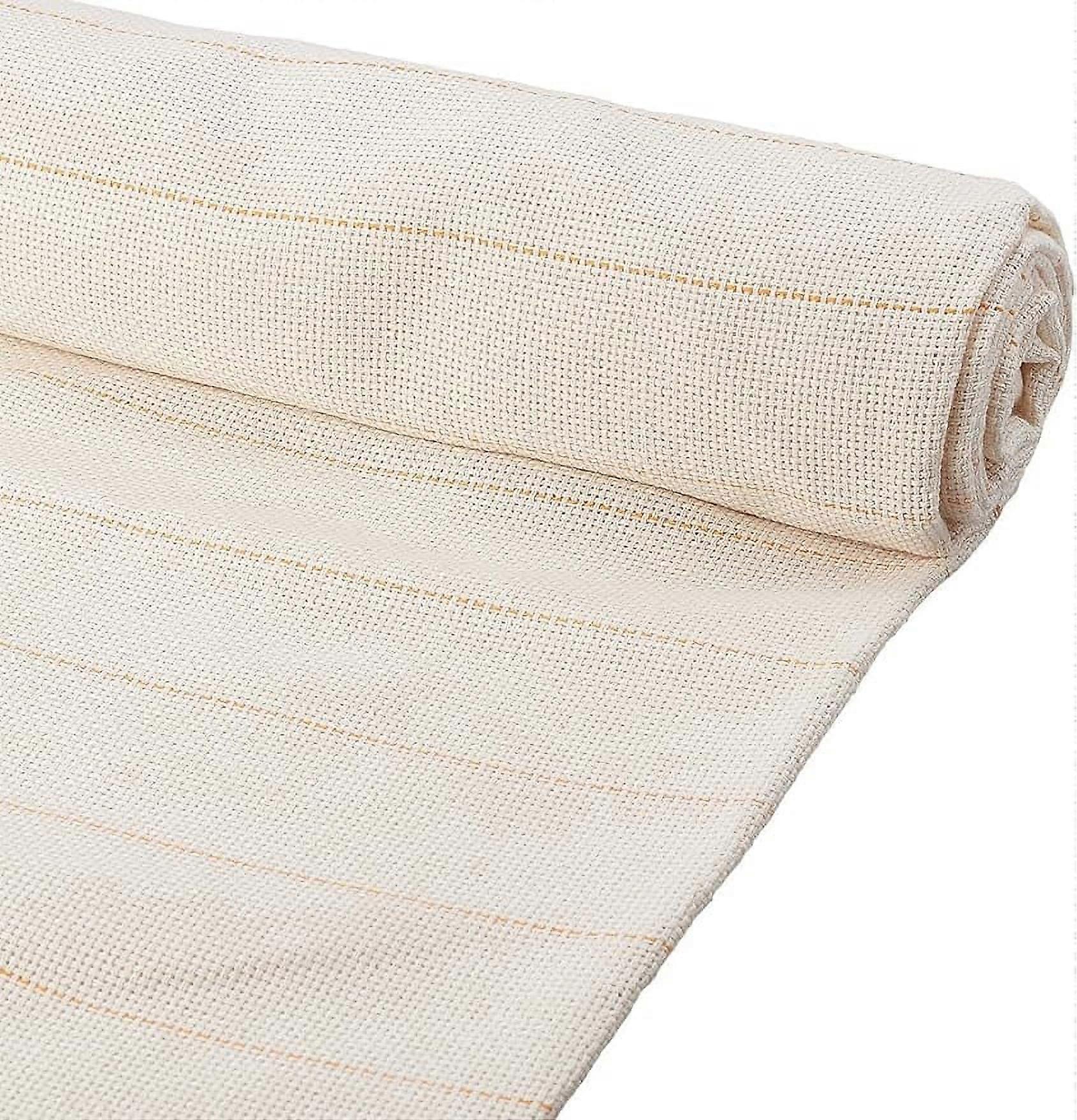 Large Monk's Cloth 59.5x39.3" Primary Tufting Cloth with Marked Lines Needlework Fabric