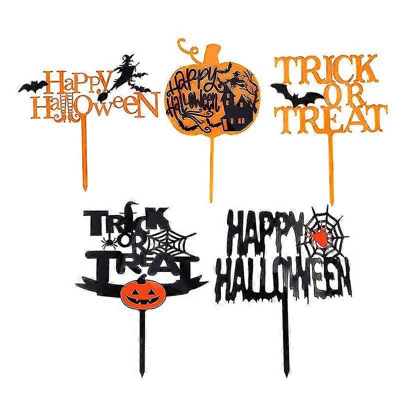 5pcs cake decorations , Halloween Cake Inserts