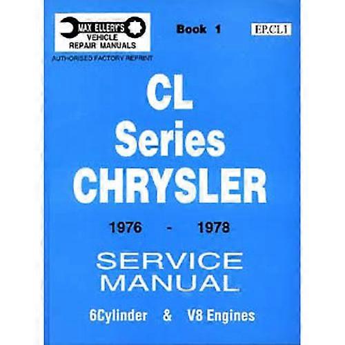 第 1 册 Valiant CL 系列克莱斯勒 1976-1978 非常详细的维修手册