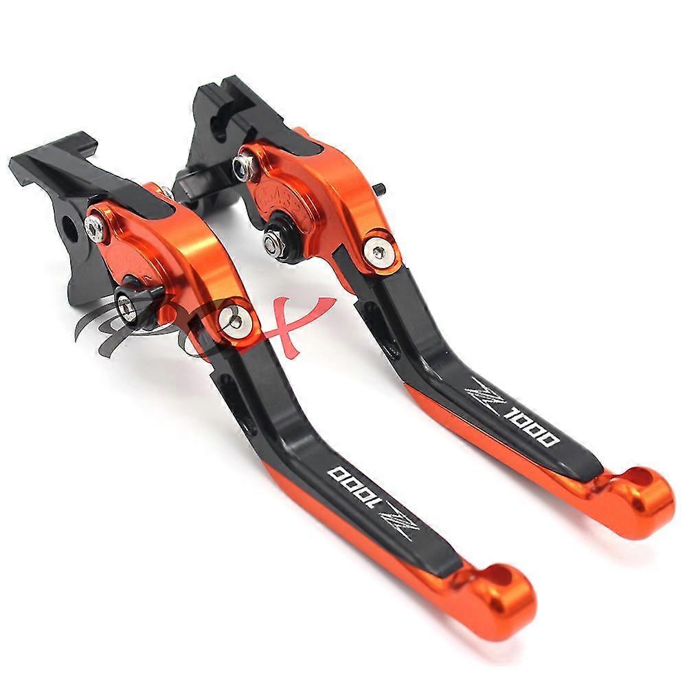 Tophome Foldable Extendable Clutch Levers For Kawasaki Z1000 / ZX10R 2007-2015 – Green CNC