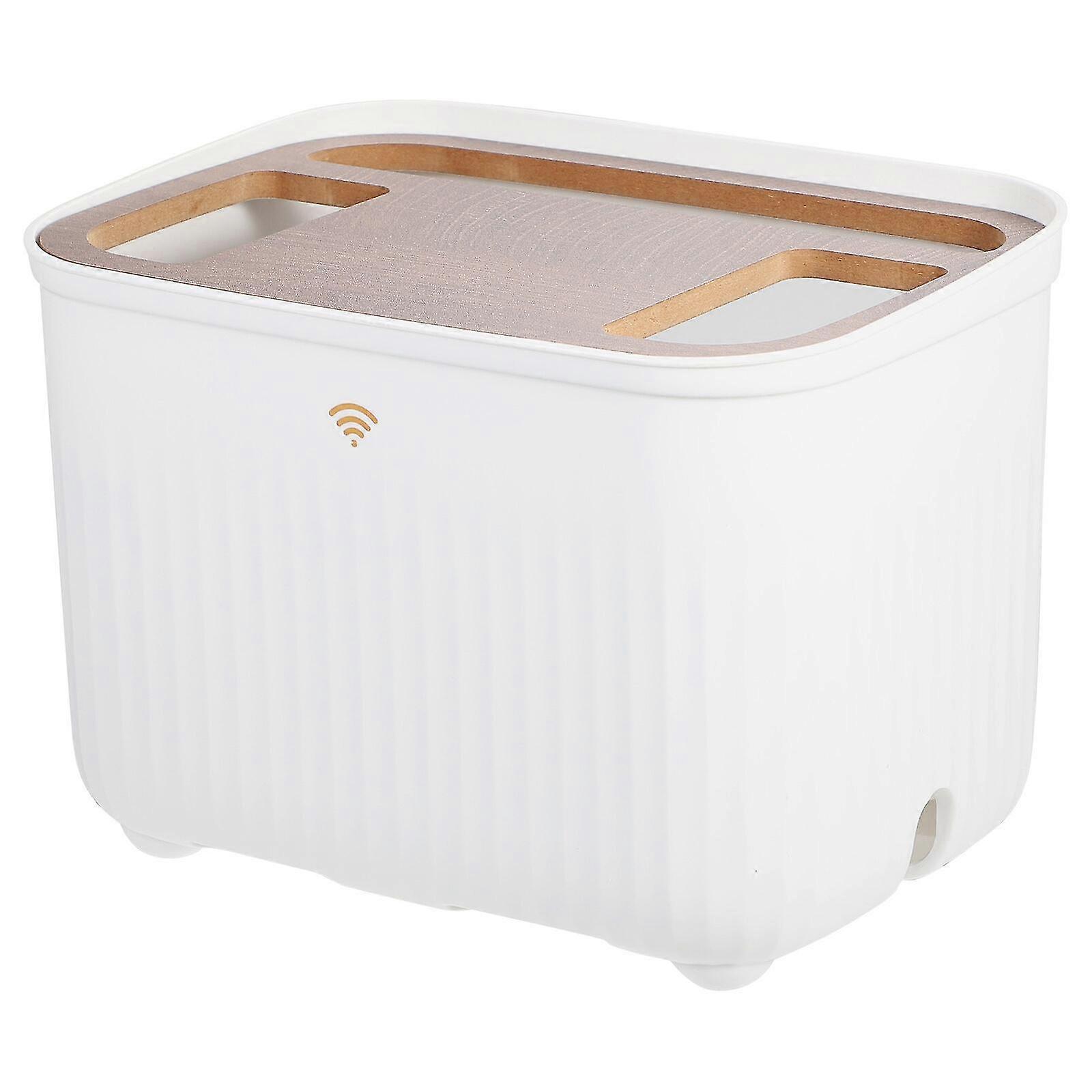 Desktop Router Storage Box Plastic Router Holder Router Cable Management Case