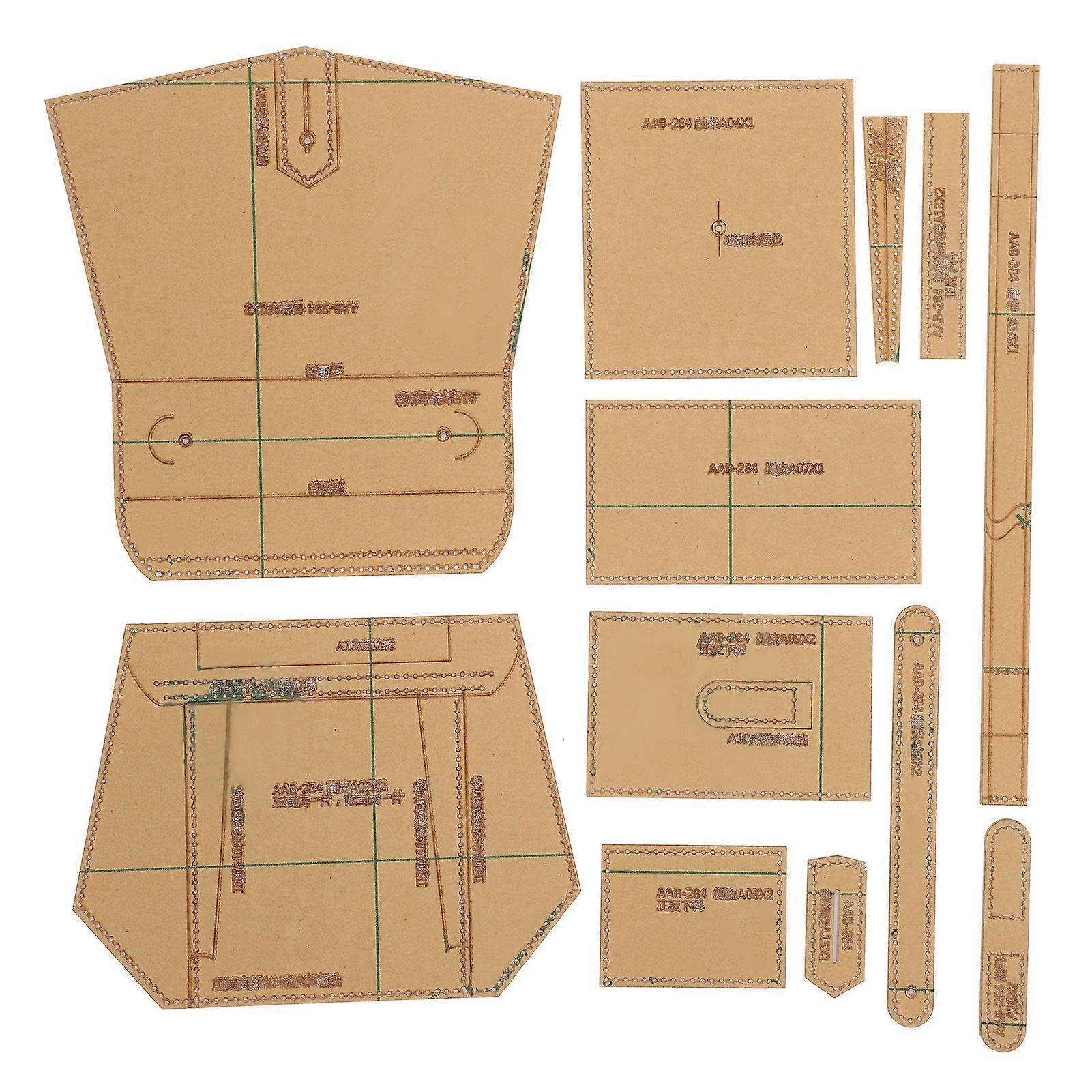 Transparent Acrylic Template Leather Craft Pattern DIY Mold for Handbag Single‑Shoulder Bag