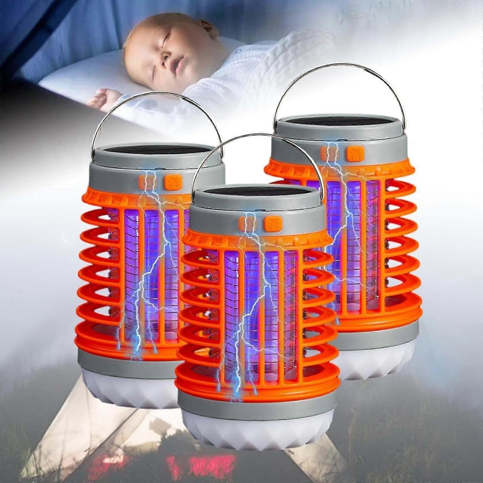 Buzzbug - Lanterna Buzzbug, Buzzbug Mosquito Killer, Zapper per zanzare Buzzbug, Portatile ad Energia Solare per Campeggio all'Aperto -GSL