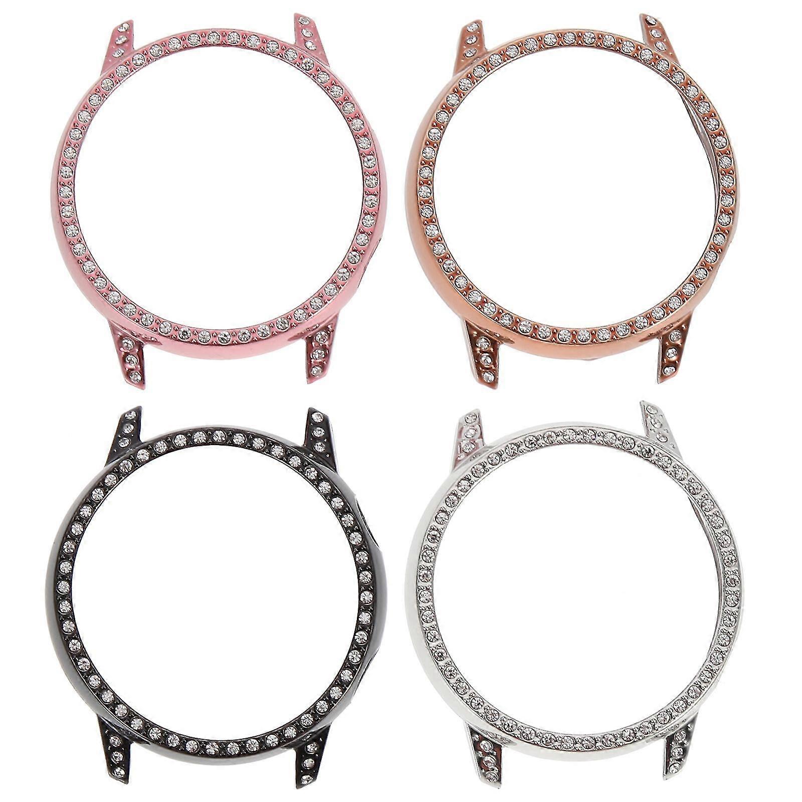 4pcs Decorative Watch Protective Case Stylish Watch Protector Compatible With Galaxy Watch Active 1