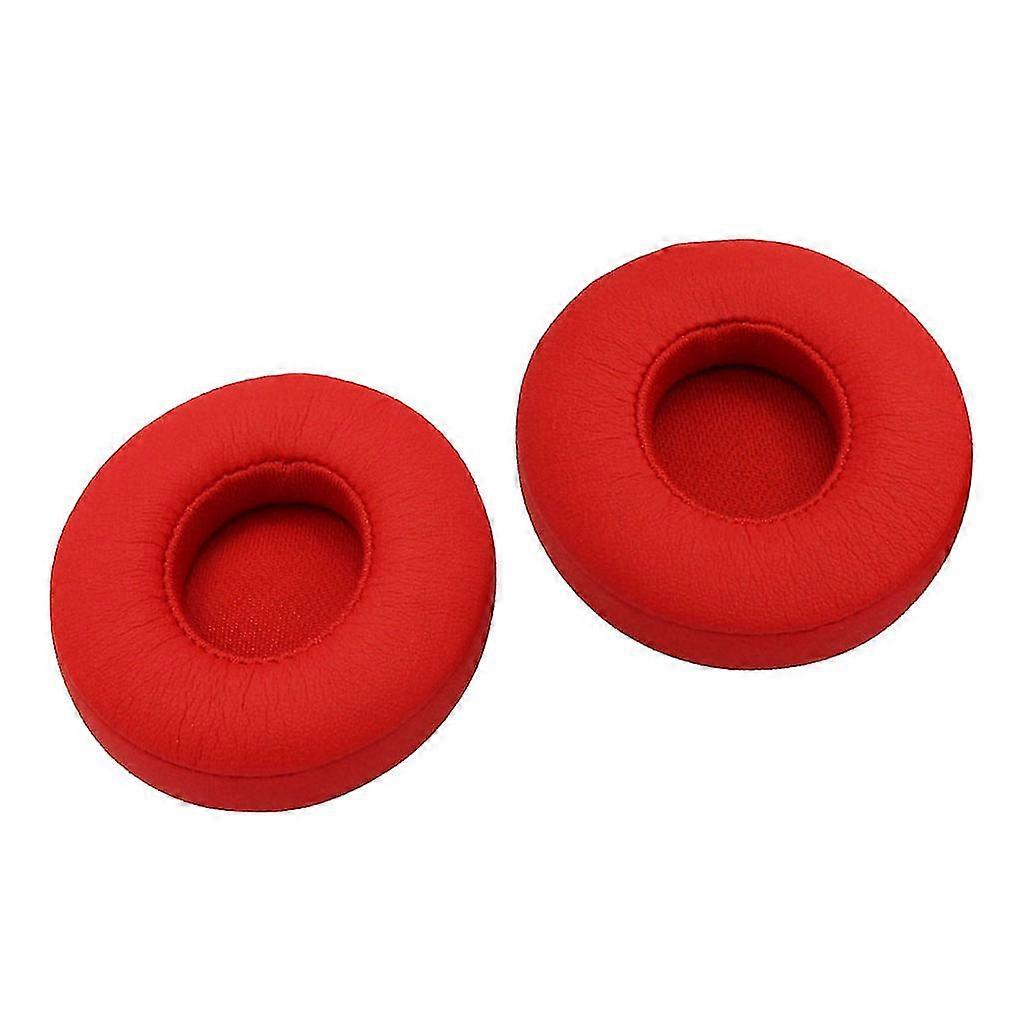 Ear Pads Cushions Replacement For Beats Solo Dr. Dre Wireless 2.0 Red-YuJia