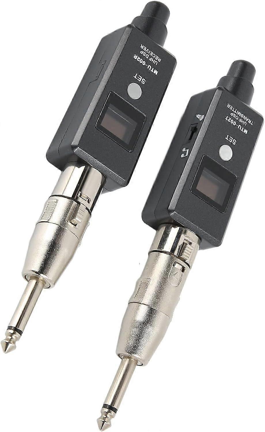 Wireless XLR Transmitter & Receiver, XLR Wireless Microphone System, Stable Transmission, Clear Sound, Supports Dynamic Microphone, Works with Mixer