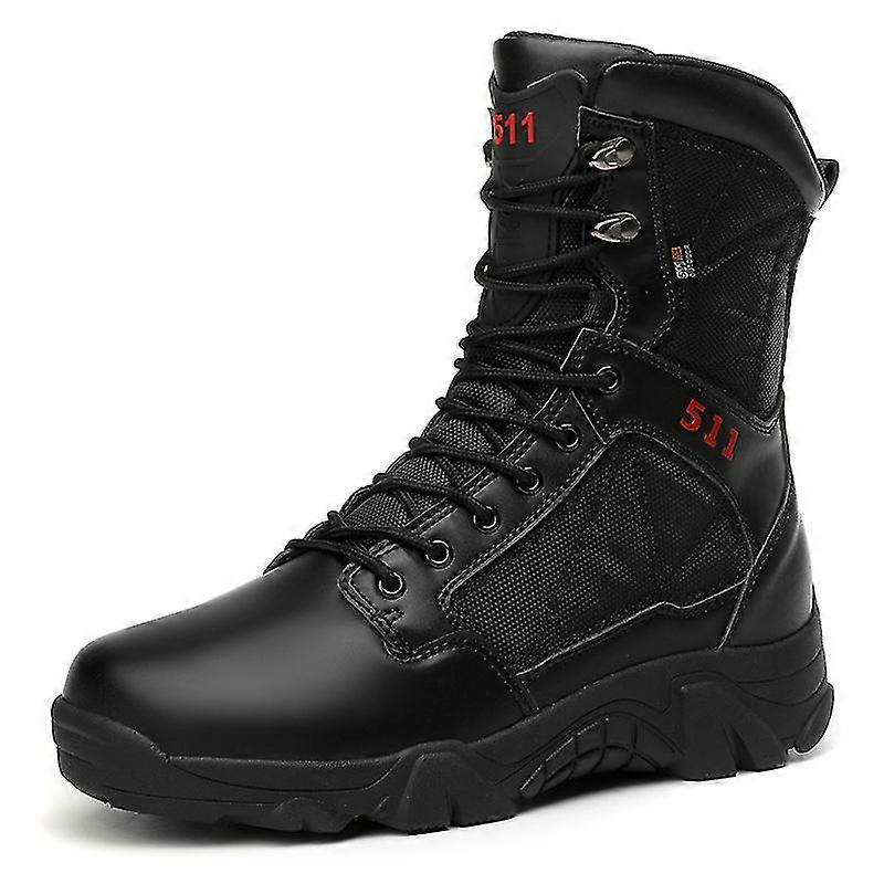 Erkekler İçin Askeri Deri Savaş Botları Savaş Botları Piyade Taktik Ordu Botları Nefes Alabilir Ayakkabılar