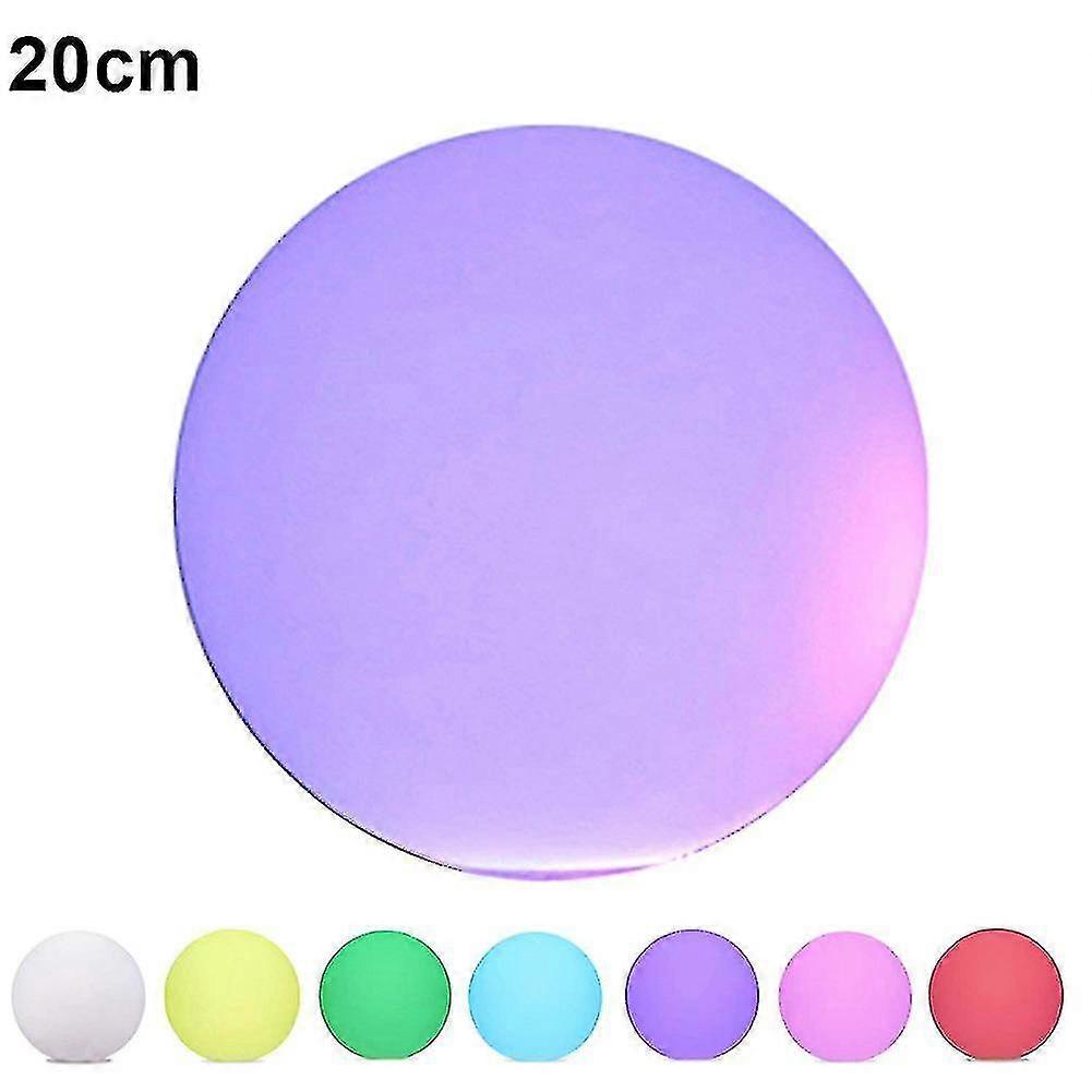 Solar Led Light Ball Cordless Night Lights With Remote Control Usb Rechargeable Pool Floating Orb