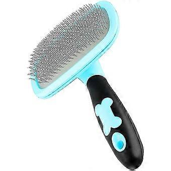 Børste for hunder og katter Grooming Comb for hunder og katter med lang og kort bust-H