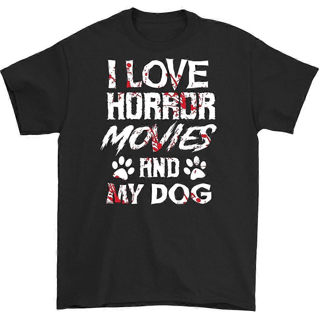 Miluji horory a tričko Můj pes