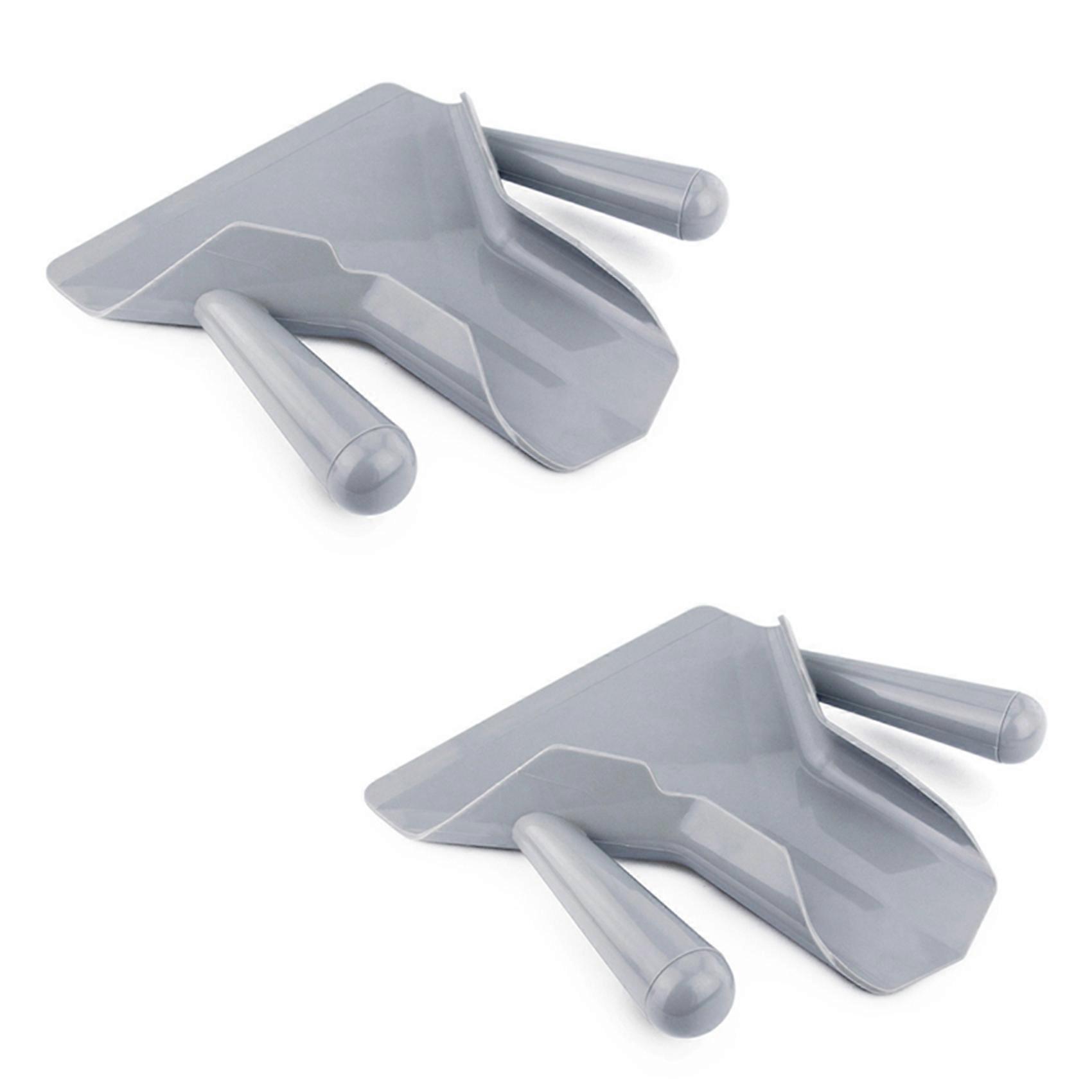 2X Plastic Chip Scoop French Fries Shovel Loader Chip Packaging Shovel Funnel Popcorn Fast Food Dou
