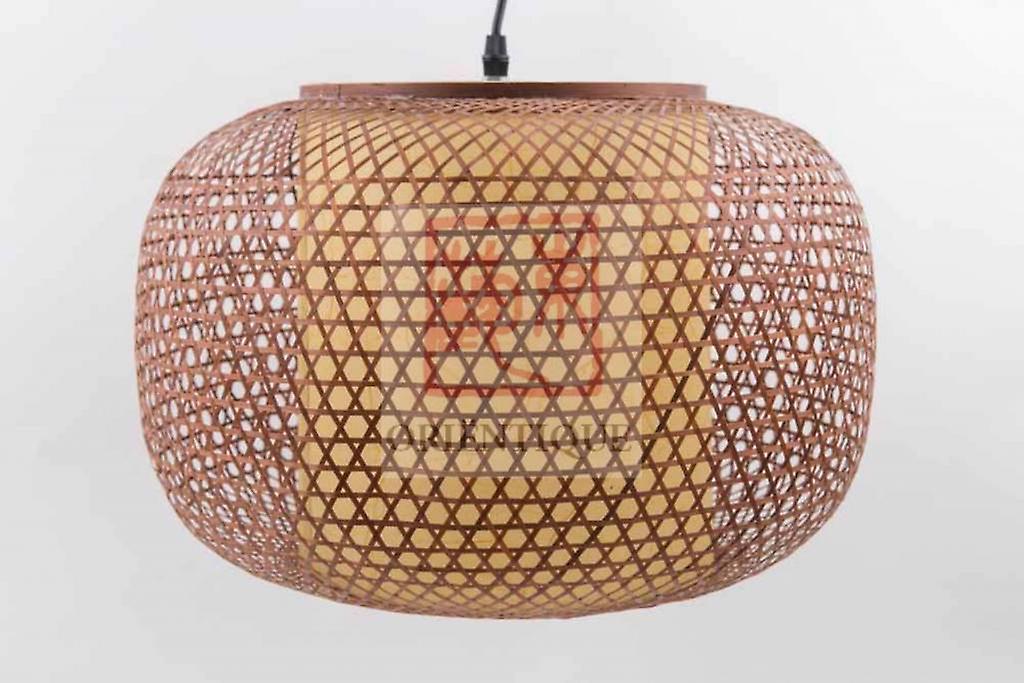 Fin Asiatiskliving Japansk Bambu Webbing Lampa Shiroi D42xH30cm 