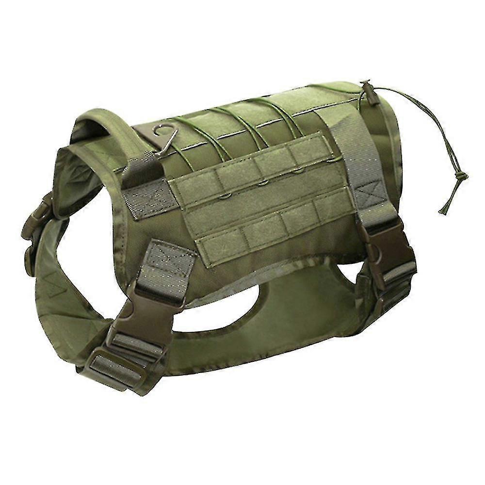 Tactical Dog Harness No Pull, Reflective Military Dog Harness With Handle, Service Dog Vest For Training, Adjustable Working Pet Vest Easy Control For