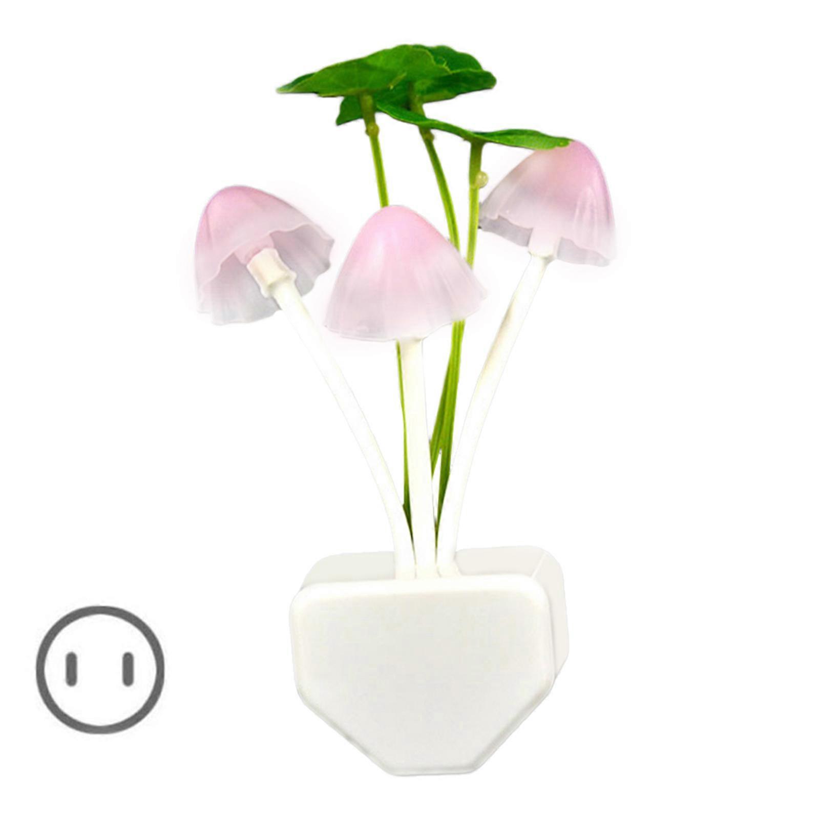 Mini Avatar Mushroom Lamp Colorful LED Light-Controlled Night Light