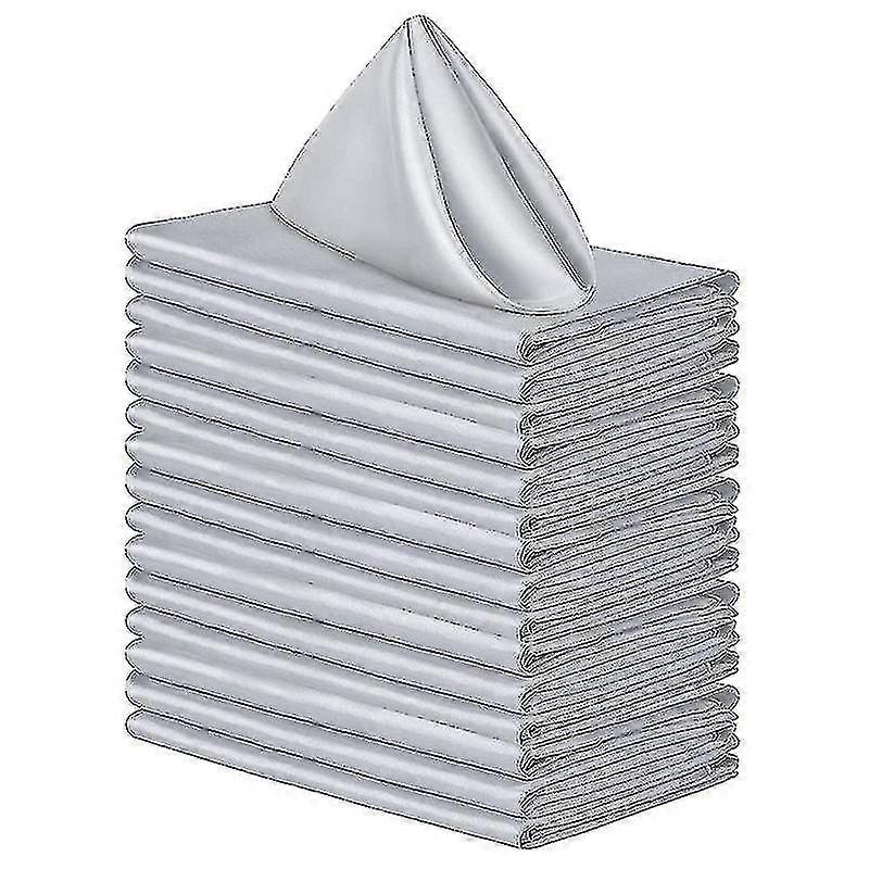 12pcs 12inch Kitchen Cloth Napkins Cotton Blend Washable And Reusable Table Dinner Napkins