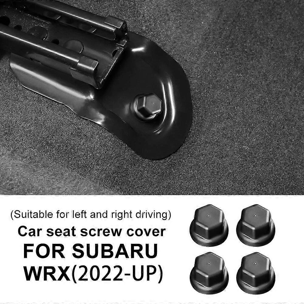 Βιδωτό καπάκι καθίσματος αυτοκινήτου για Subaru WRX 2022 2023 2024 Αξεσουάρ Κάλυμμα ράγας ολίσθησης καθίσματος Συνδετήρες προστασίας σκόνης Βίδες με αυτοκόλλητη τομή