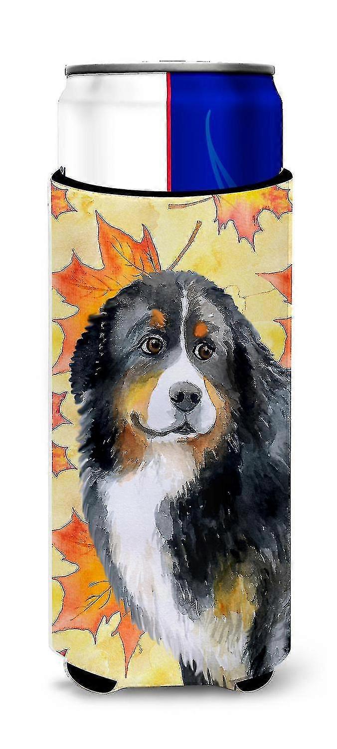 bernese Mountain Dog Fall Michelob Ultra Hugger For Slim Cans